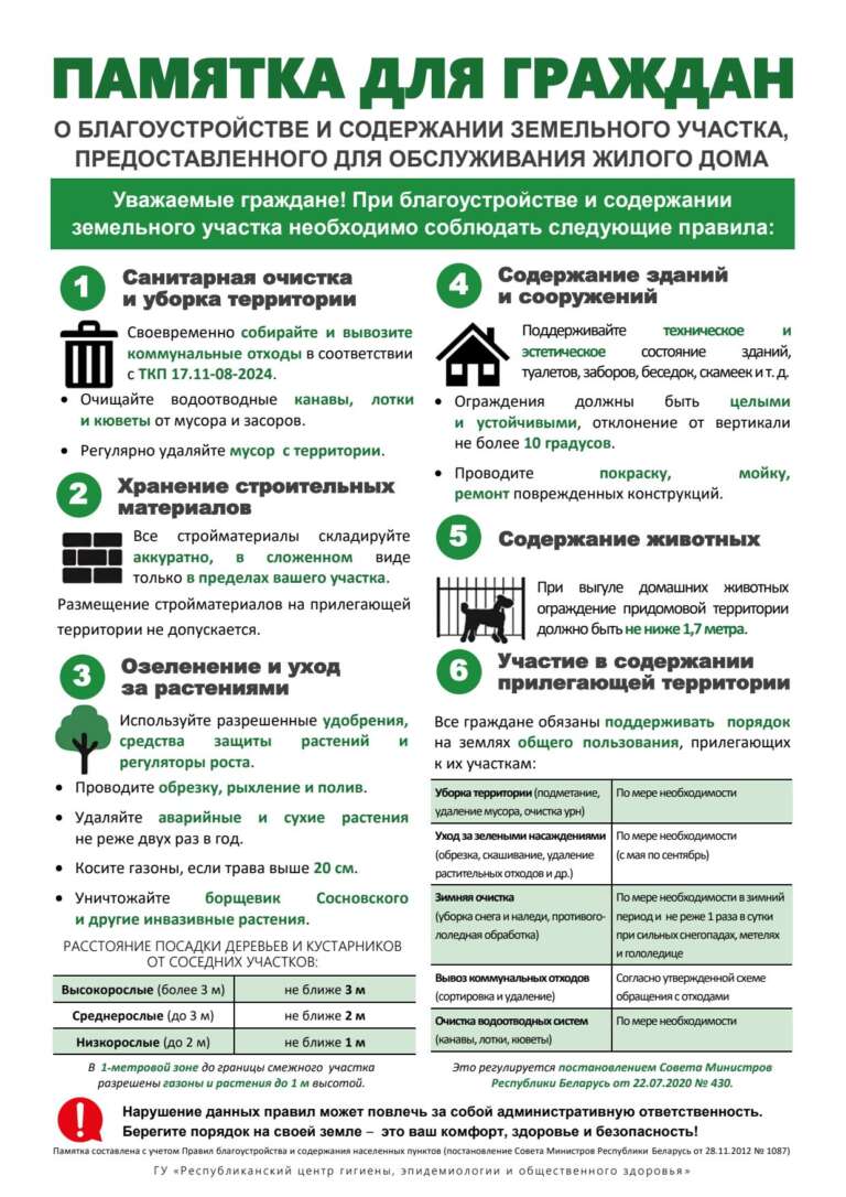ПАМЯТКА ДЛЯ ГРАЖДАН